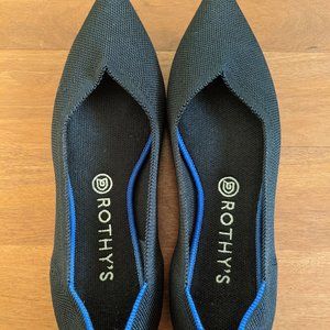 Rothy's Black "The Point", Size 10